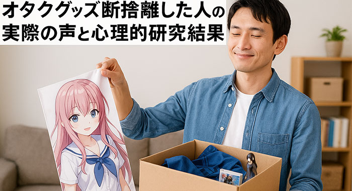 オタクグッズ断捨離｜実際の体験談と幸福度の研究結果まとめ」｜高く