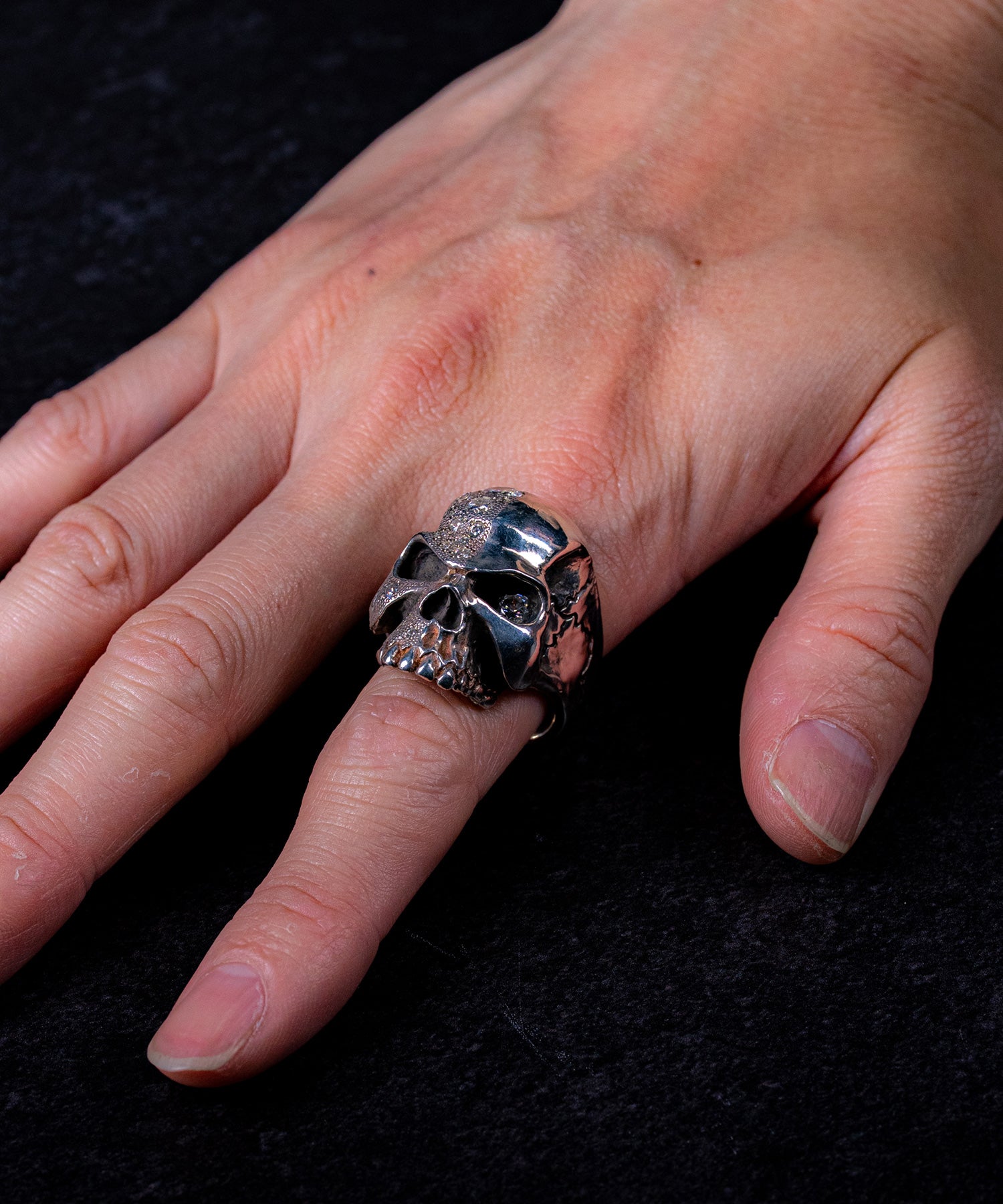 haraKIRI（ハラキリ）コンビCZ髑髏リング #21 – TRAPNEST ONLINE STORE