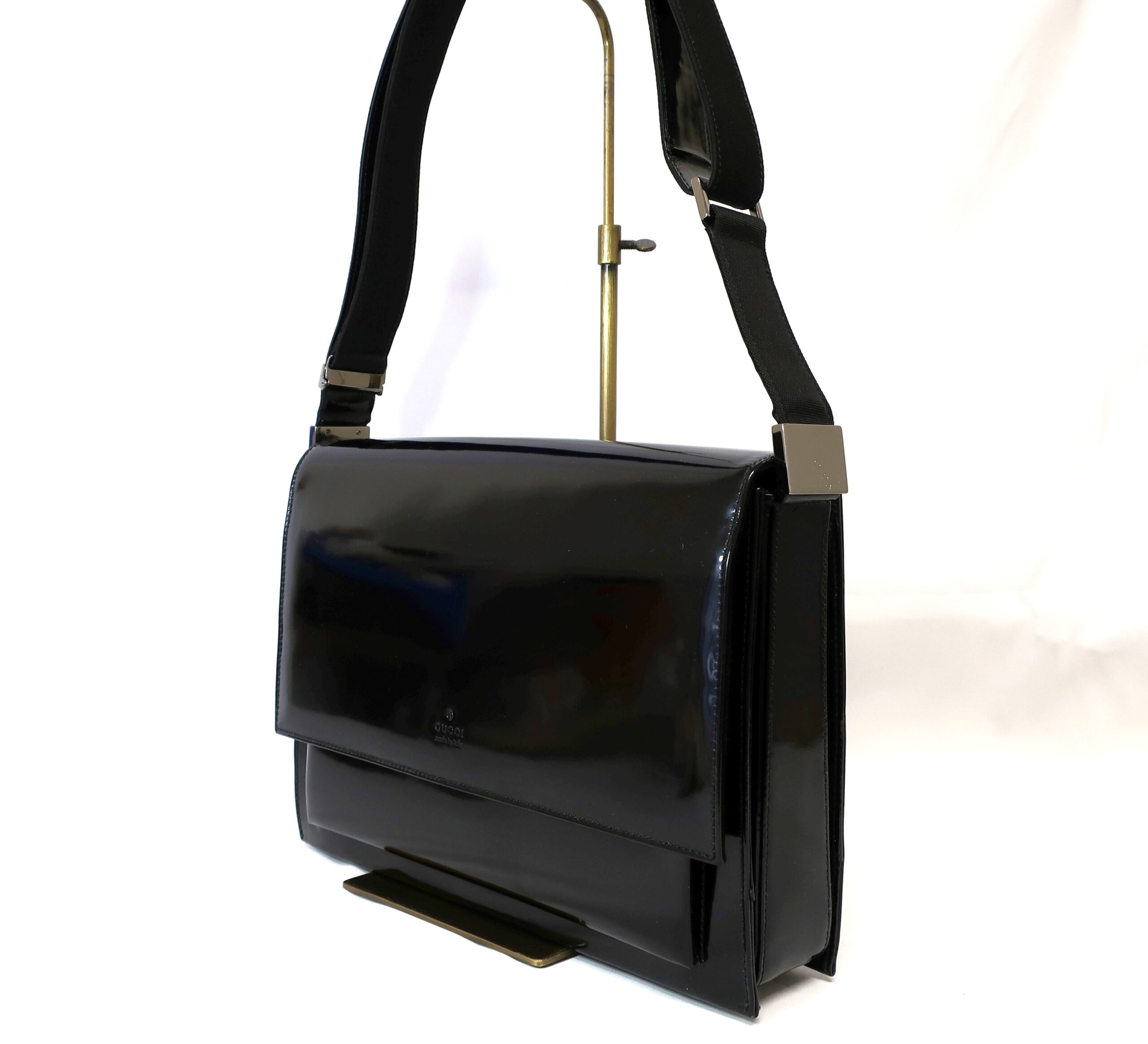 GUCCI グッチ エナメル ショルダーバッグ 001-3250 ハンドバッグ