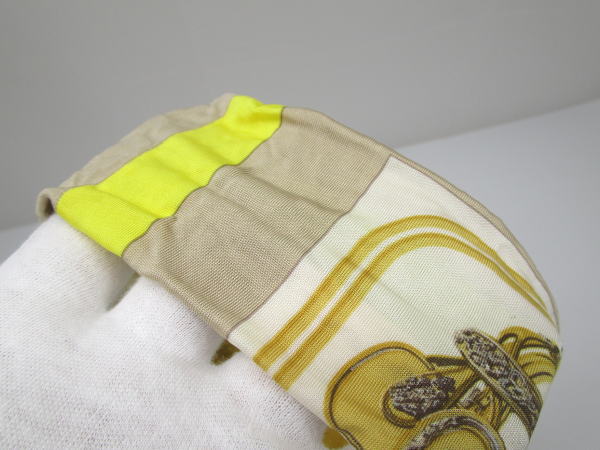 429 エルメス ヘアバンド シルク100％ BRIDES de GALA ヘッドバンド