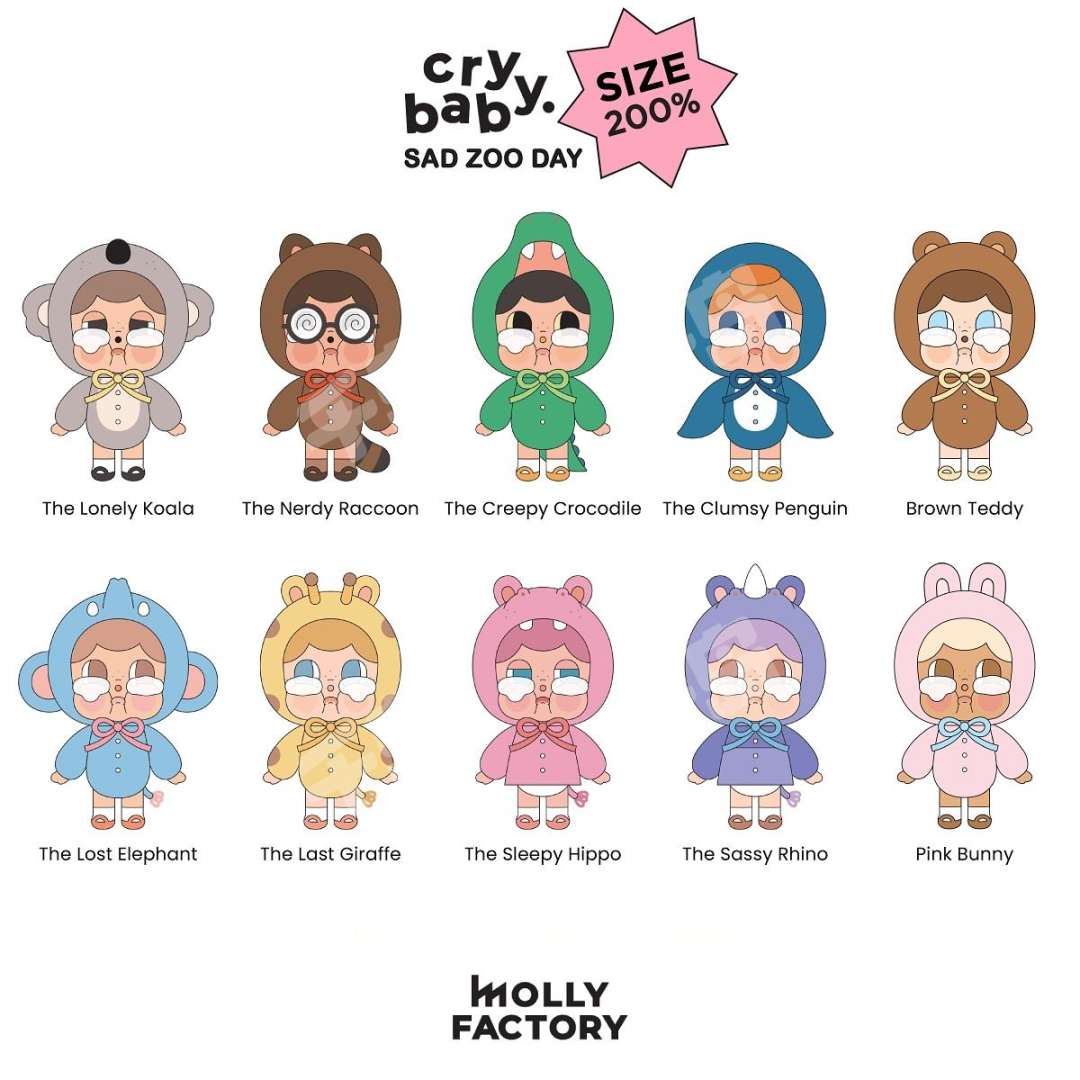 THE NERDY RACCOON 200% | Sad Zoo Day 200%系列- Crybaby哭娃