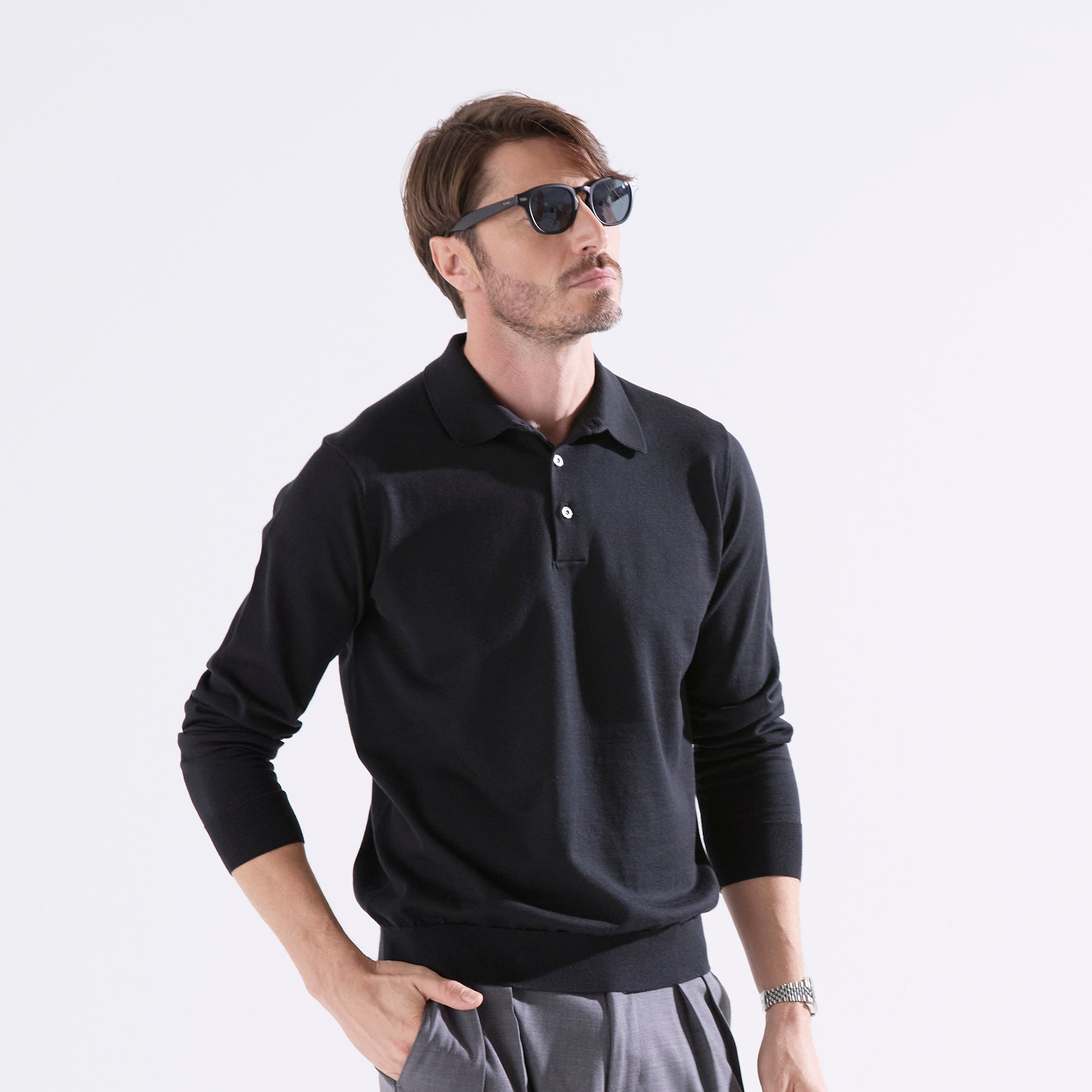 30/70 trenta settanta |terroir-brut：ニットポロ（＃0427