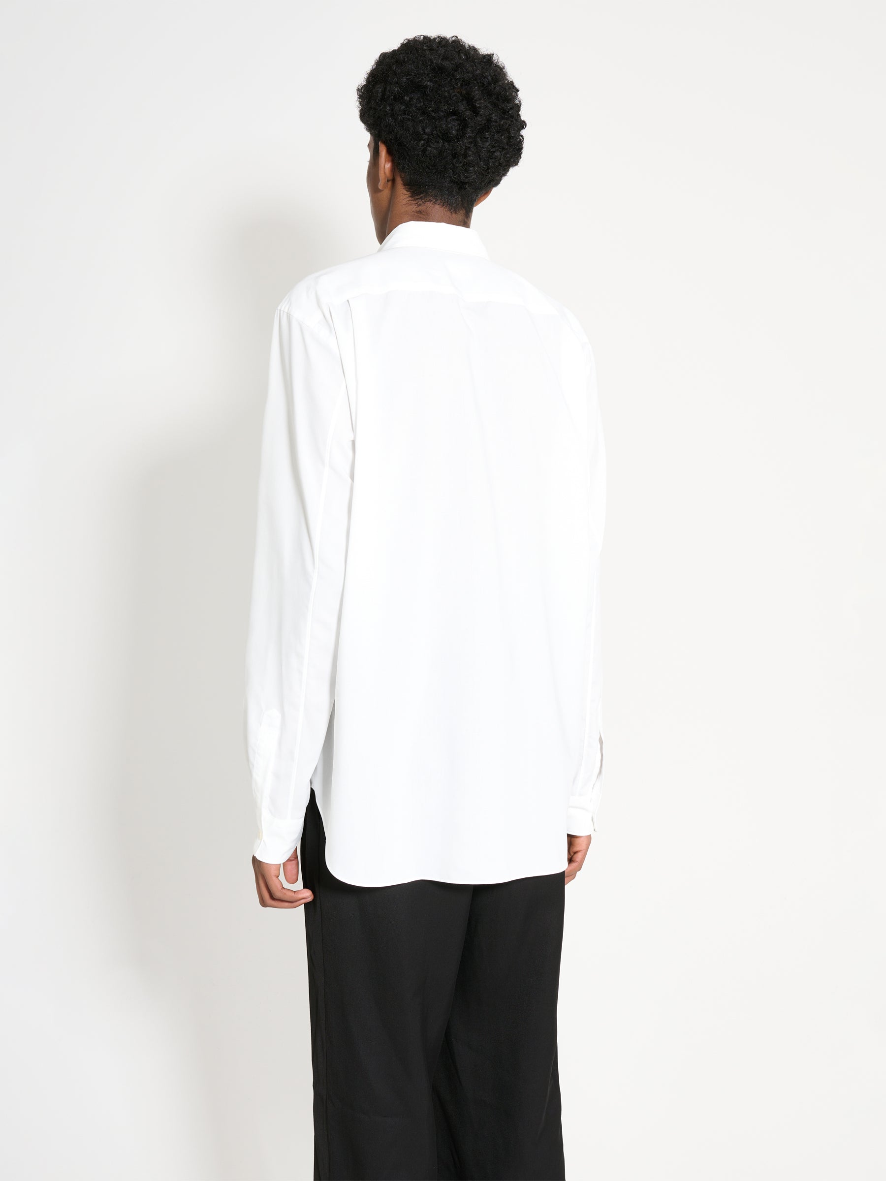 Comme des Garçons Homme Plus Broad Leaf Motif C Shirt White