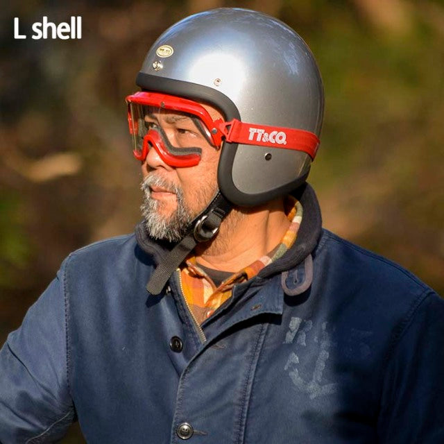 TT&CO. NEW MODEL 500-TX STANDARD ORANGE 3/4 OPEN FACE MOTORCYCLE