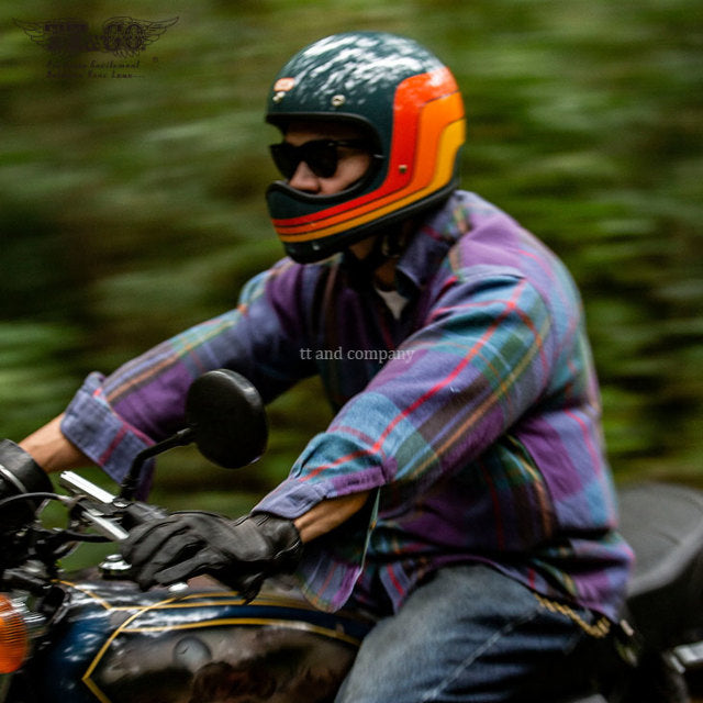 TT&CO. TOECUTTER SG/DOT 70's LINE VINTAGE BLUE SMALL FULL FACE