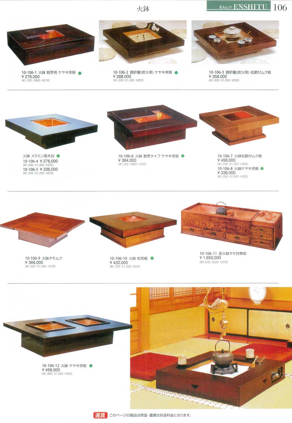 食器 火鉢・囲炉裏演漆10－106ページ