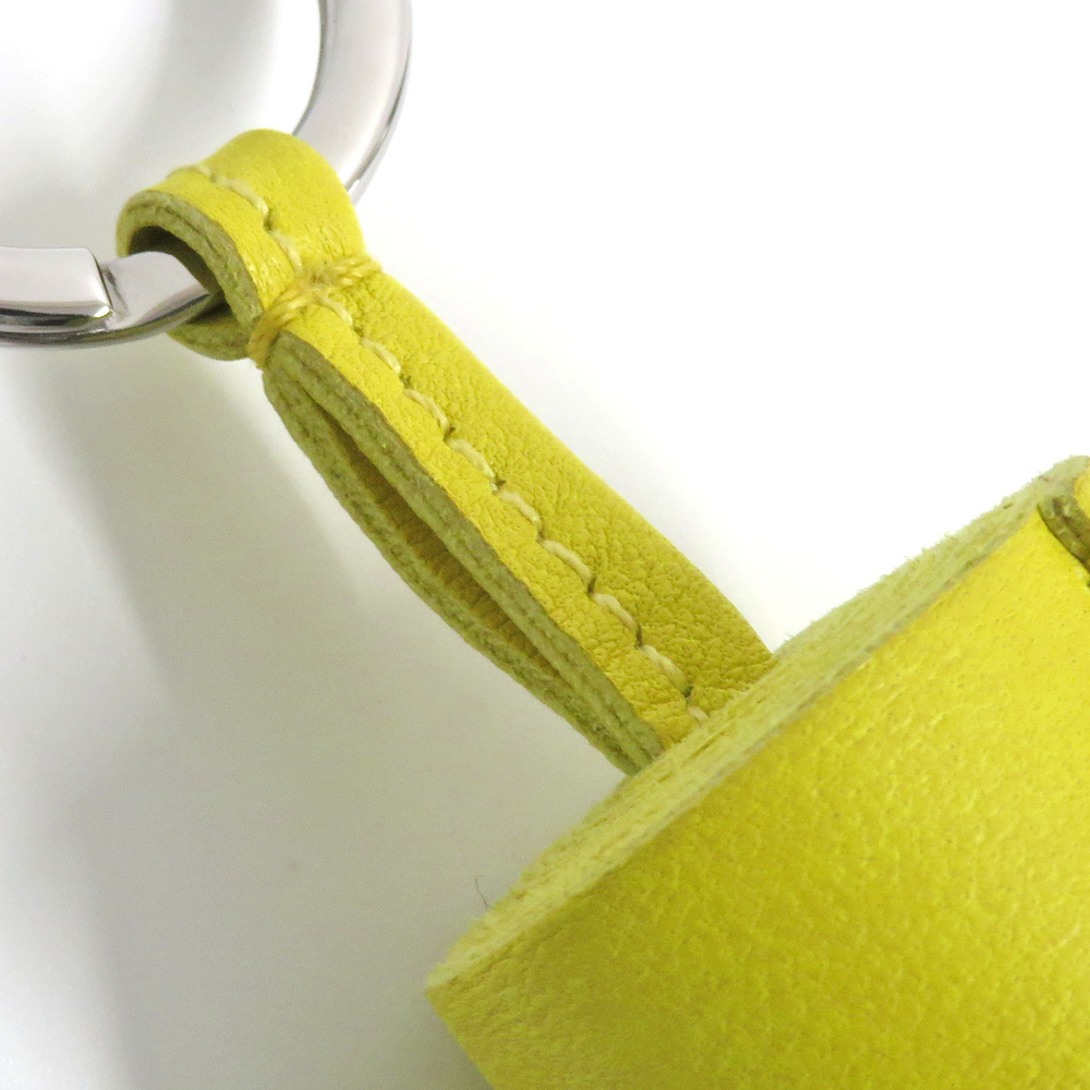 名古屋】【HERMES】エルメス カルメン ライム レザー キーホルダー