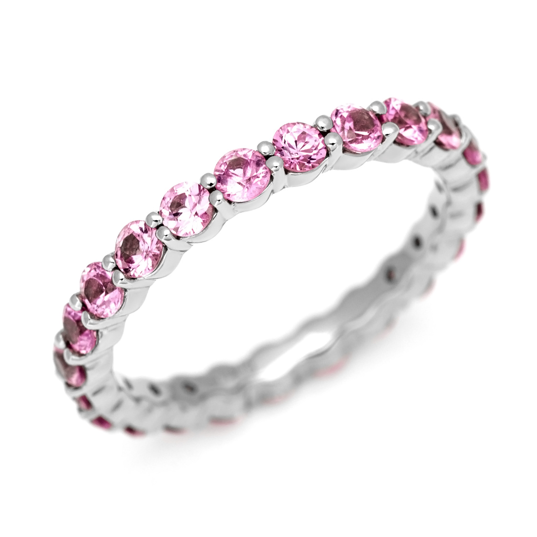 K18 ピンクサファイア フルエタニティリング[商品番号:RG1138] | umu