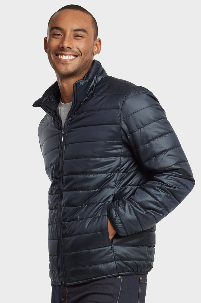 ET|TU MEN'S PUFF JACKET (MPJ200E_NAVY) – Uni Hosiery Co Inc.