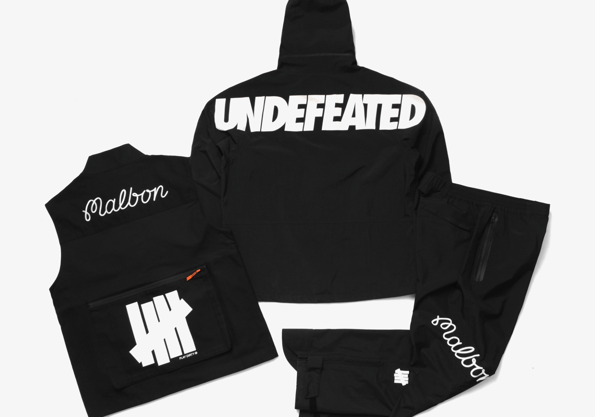 MALBON X UNDEFEATED パフォーマンス1/4ジッププルオーバー MALBON X