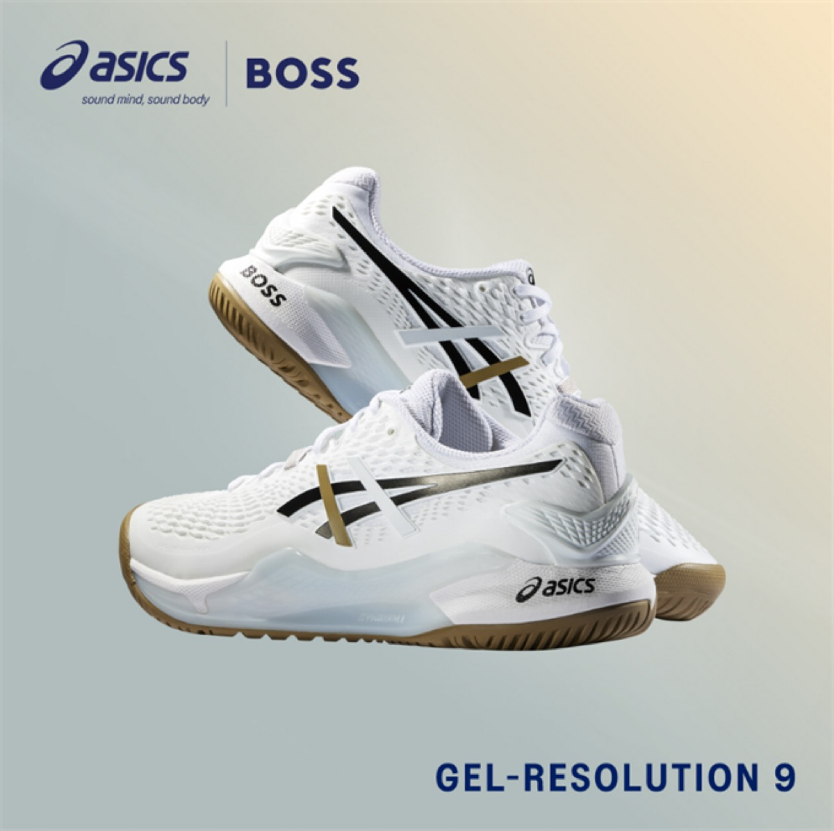 ASICS × BOSS GEL-RESOLUTION 9 “WHITE”が国内発売開始 ［1041A453.100