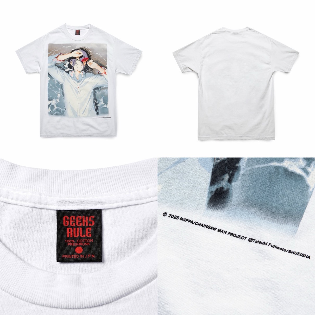GEEKS RULE x 劇場版 チェンソーマン レゼ篇 コラボTシャツ第2弾が国内