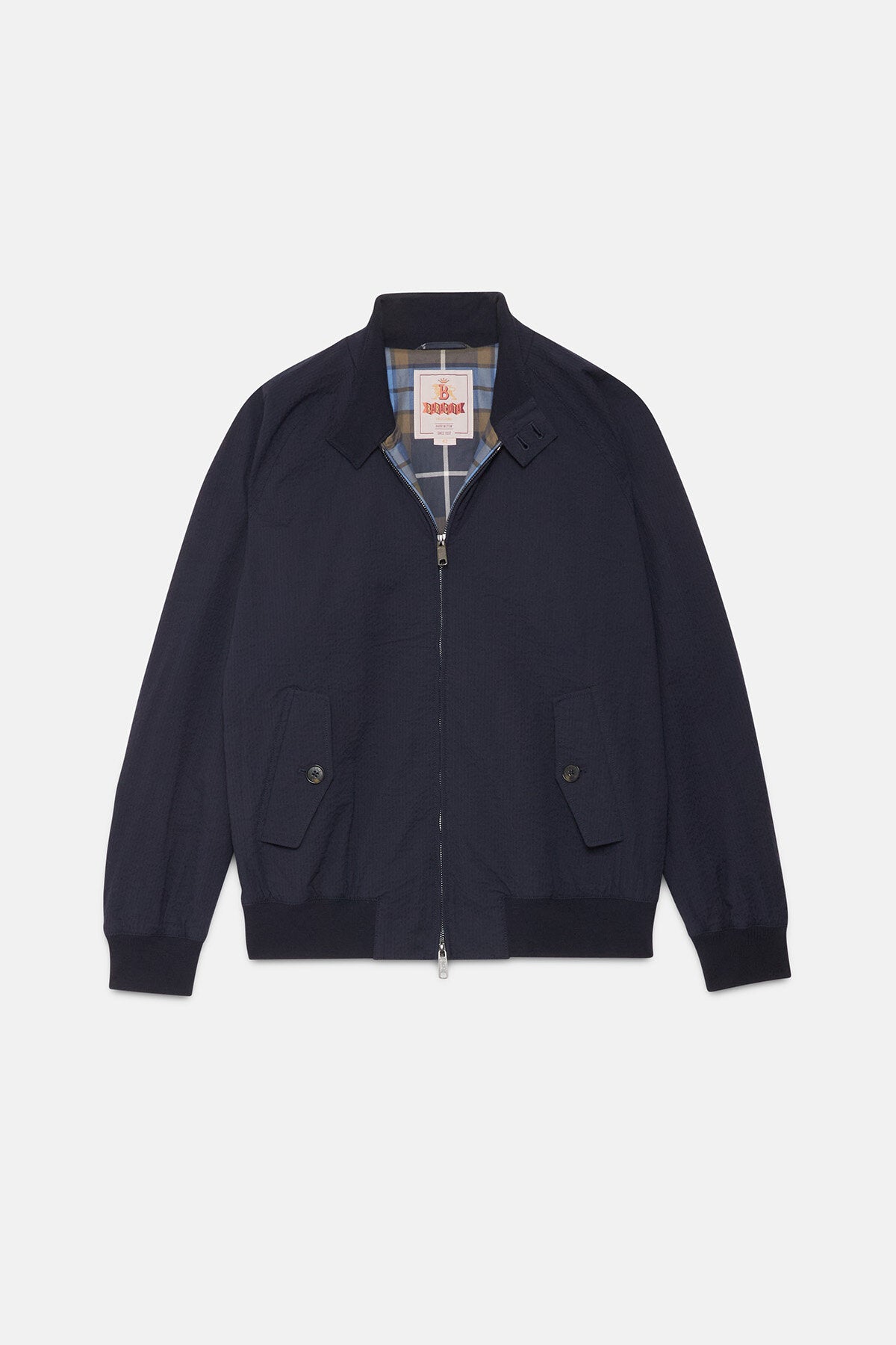 G9 Seersucker Navy | Baracuta
