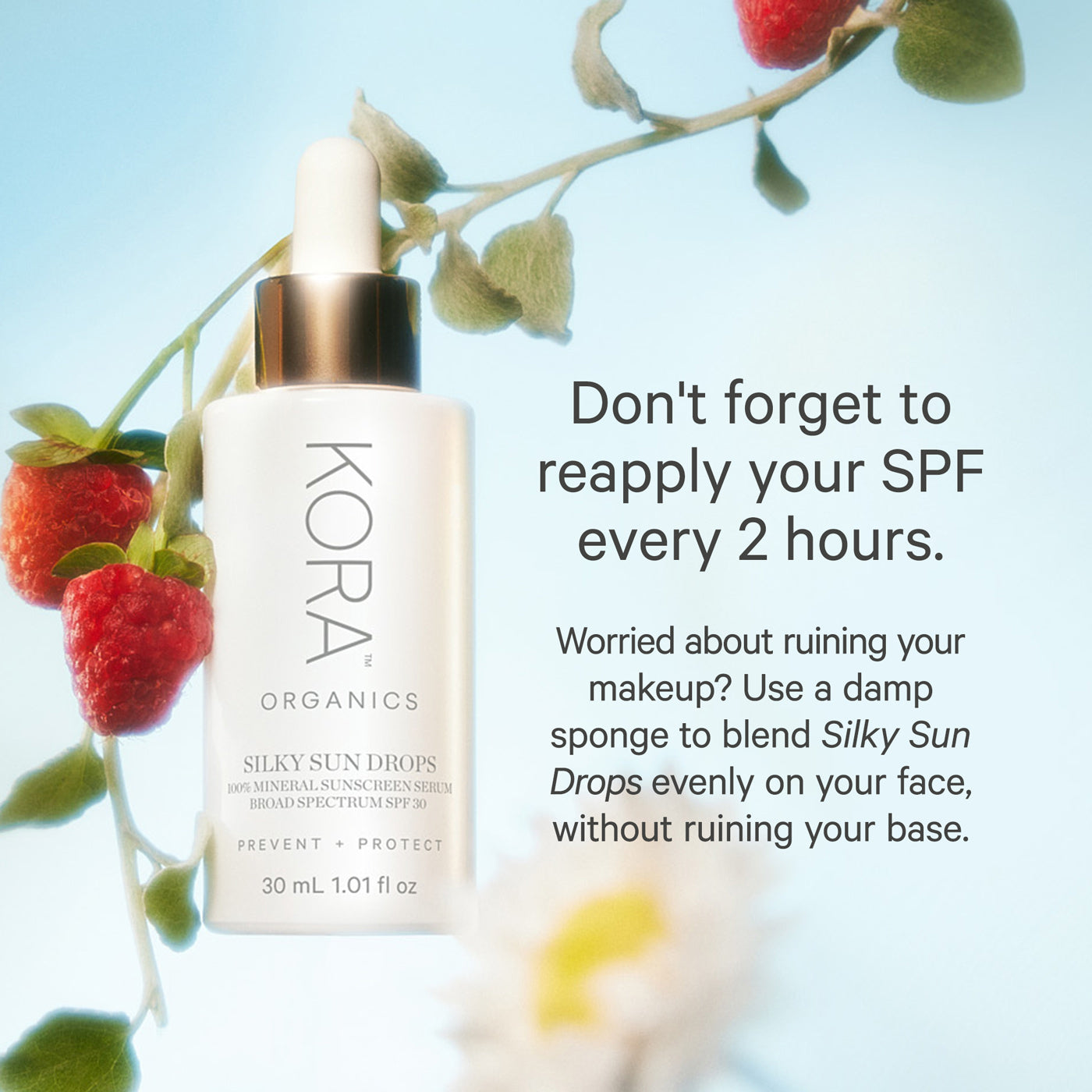 Organic Sunscreen Serum - Sun Drops - SPF 30 │ KORA Organics