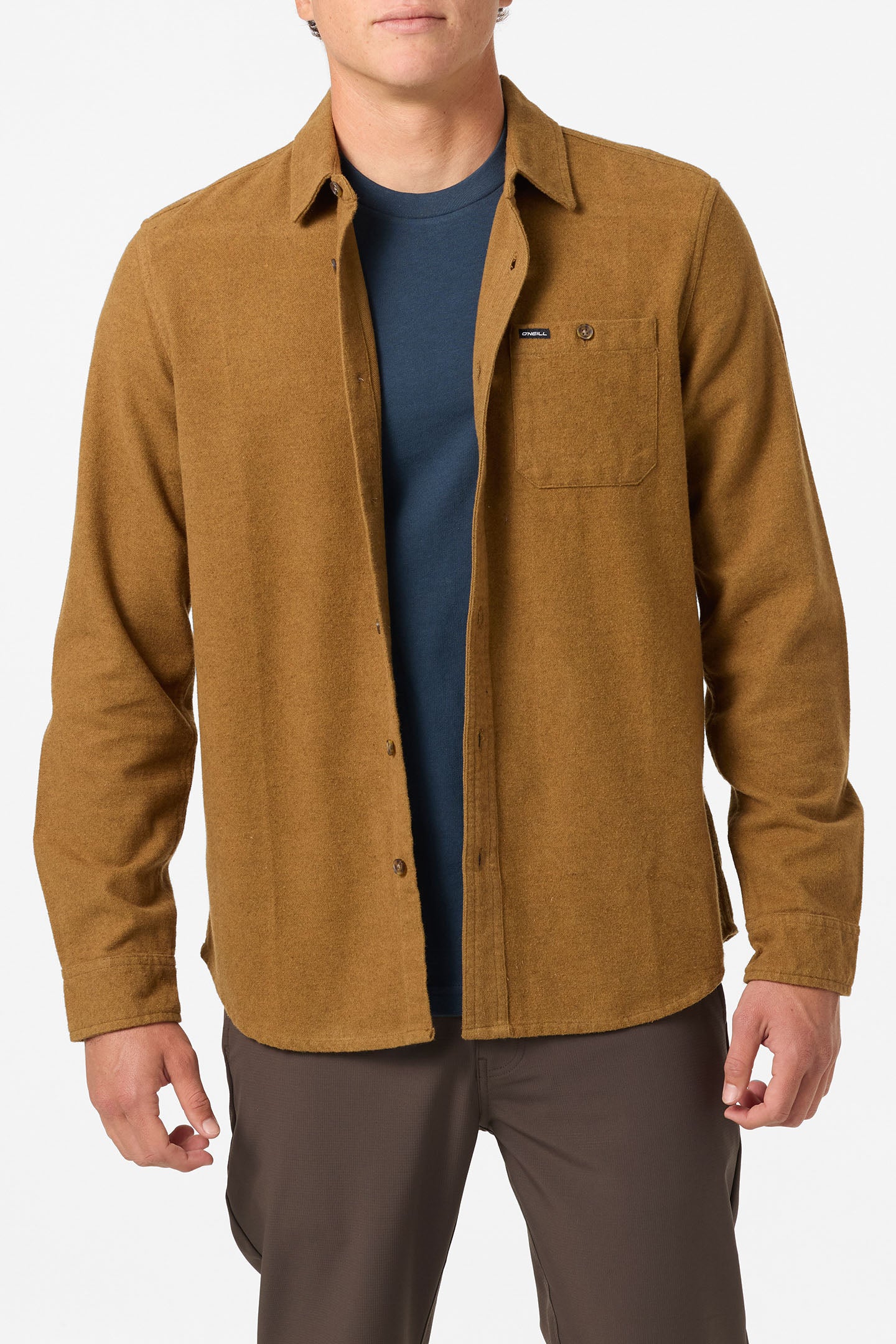 MARK & LONA ブラウン タートルネック シャツ 48 MARK & LONA ブラウン