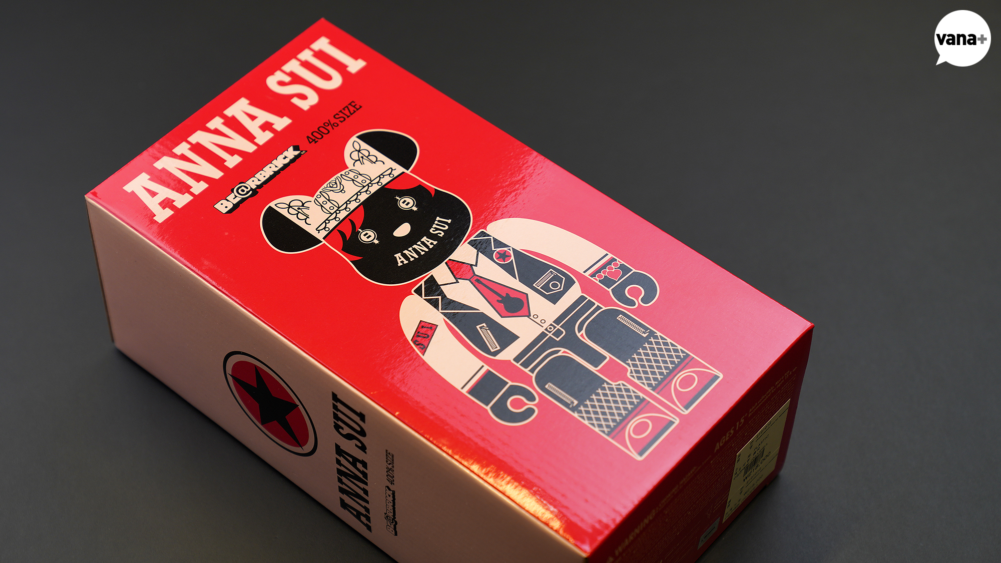 Be@rbrick, ANNA SUI Red & Beige 400% - vana+