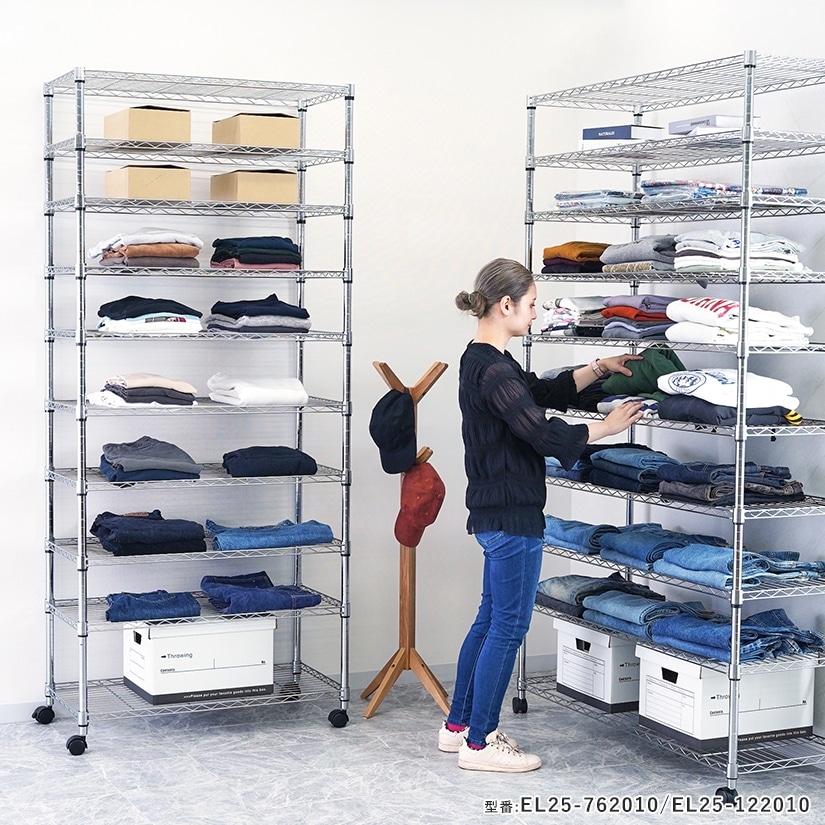 週末限定10%OFF】 スチールラック ルミナス ラック 送料無料 幅90 奥行