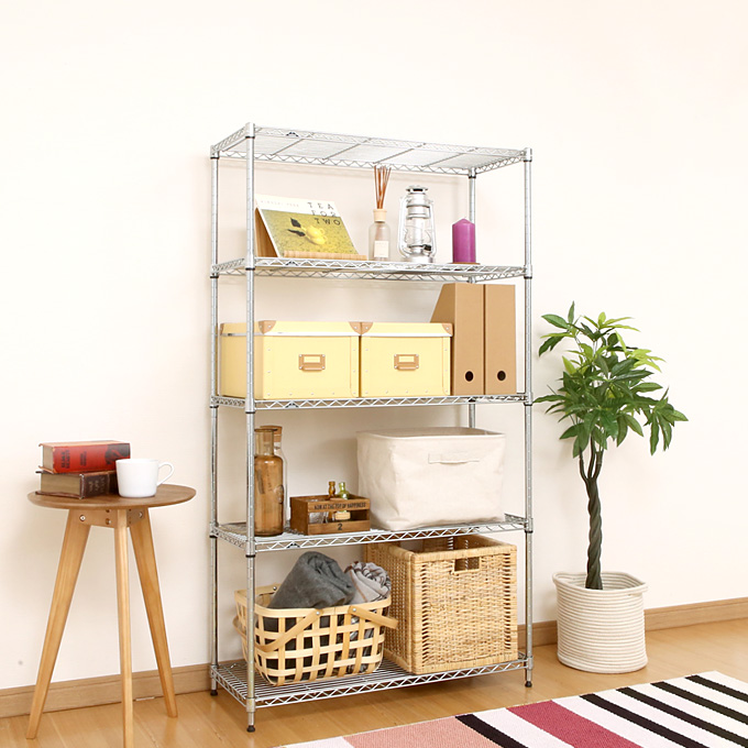 19mm] 幅85 5段 (幅84.5×奥行34.5×高さ151.5cm) ルミナスライト