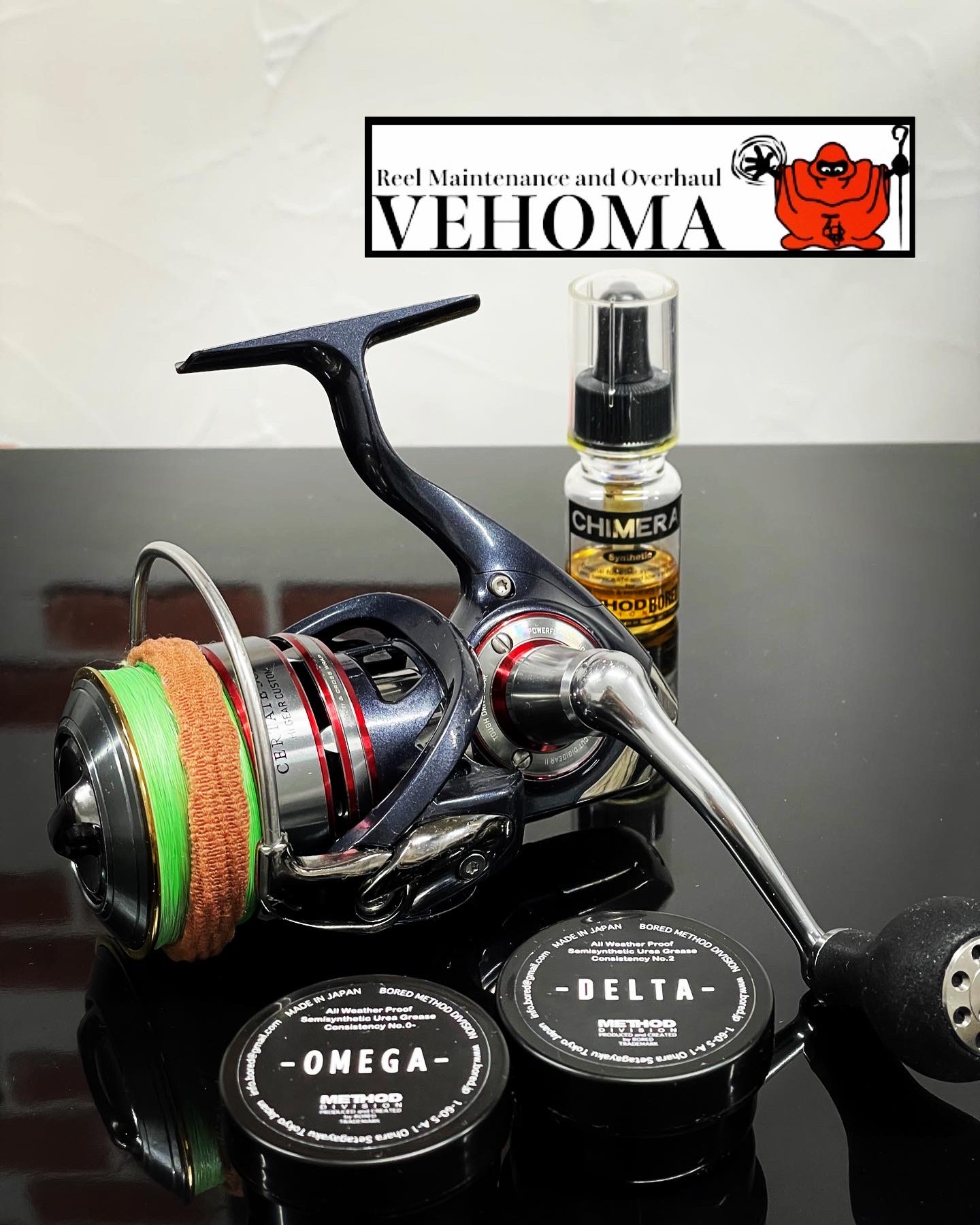 ダイワ 10セルテートハイギアカスタム3012H オーバーホール 回転異音