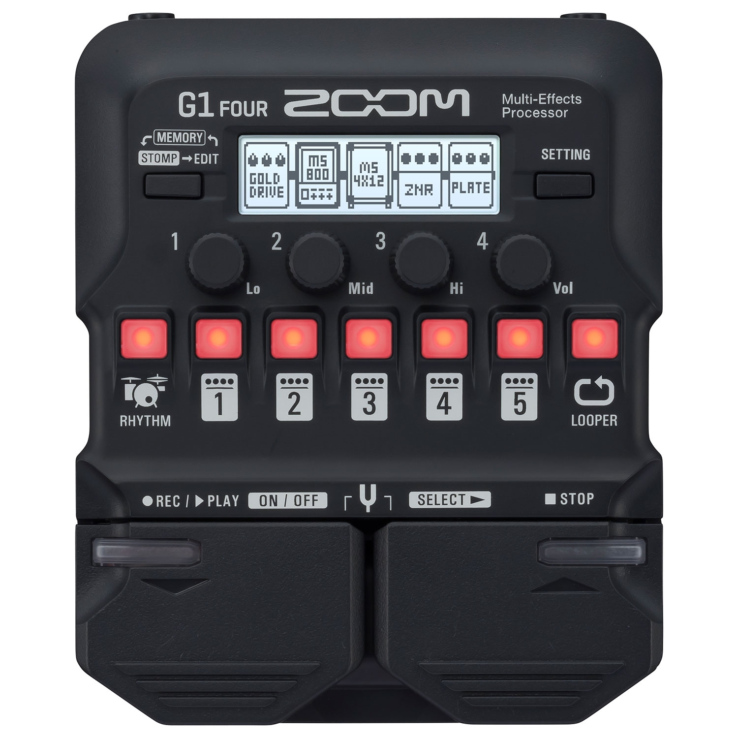 Zoom G1X Four Multi-Effects Processor - G1 Four - Zoom Guitar