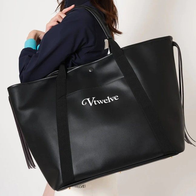 V12 - AWA BIG TOTE | トートバッグ | ブラック | ユニセックス