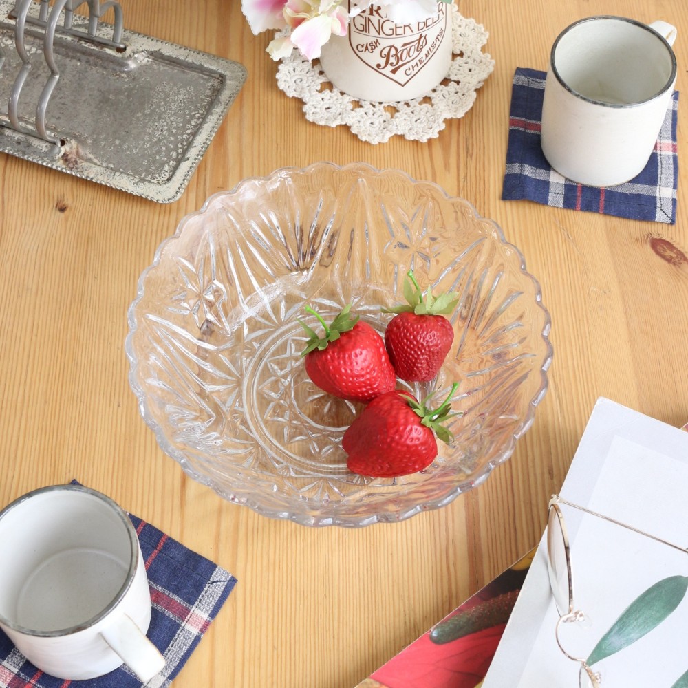 ときめくような演出を楽しんで♪ ヴィンテージガラスボウル SB1-196