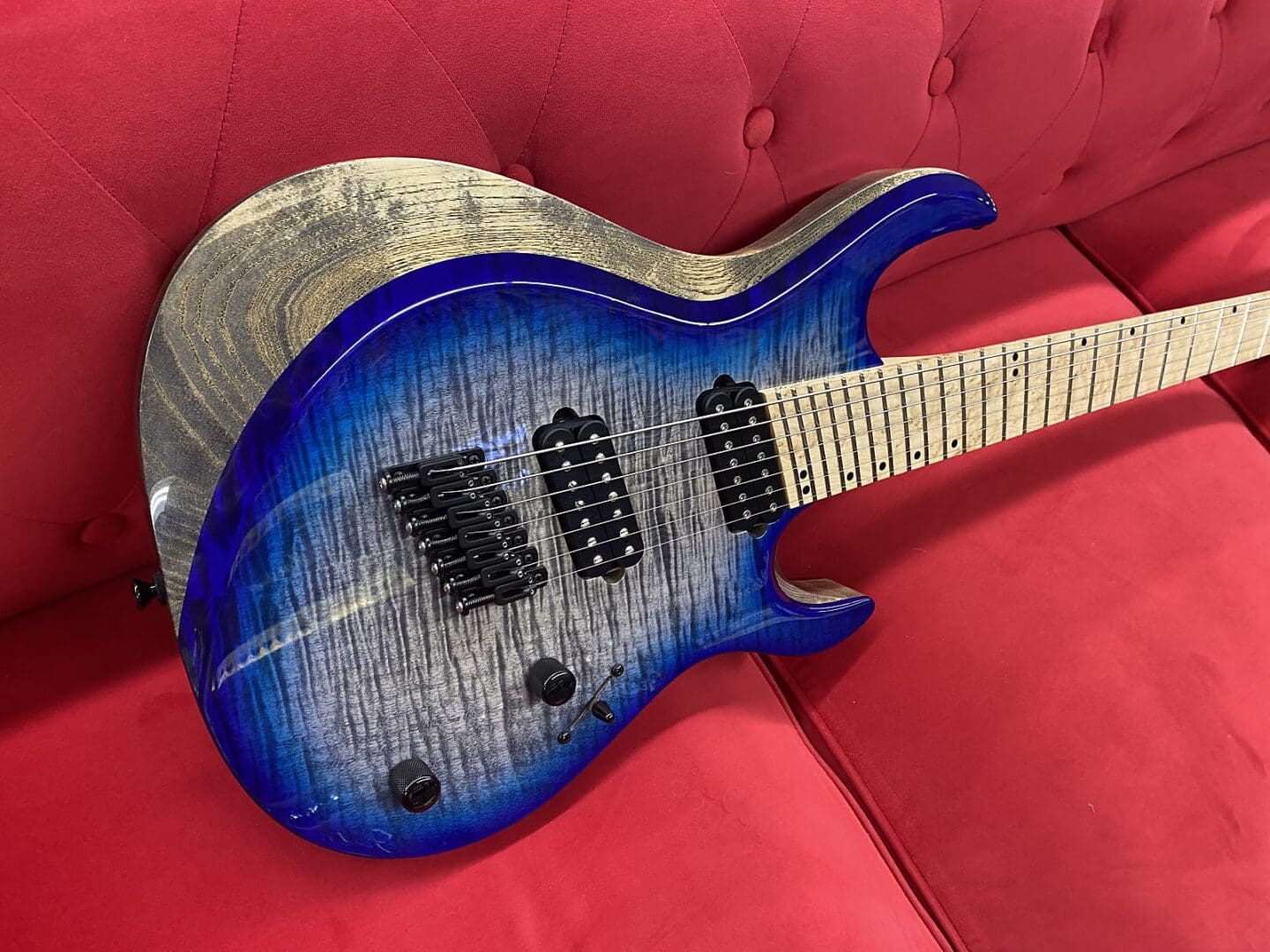 Kiesel AM7 Aries 24 Fret Multiscale Fanned-Fret Bolt-On Neck 7