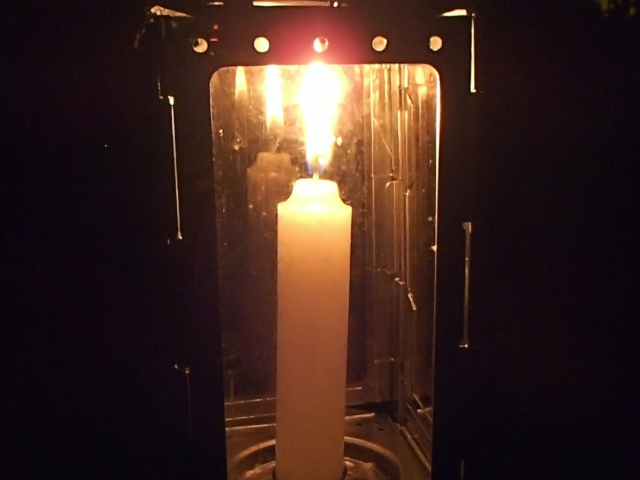 癒やしの灯り スイス軍フォールディングキャンドルランタン - 宮殿F+