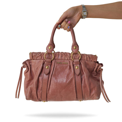 Miu Miu Pink Vitello Lux Bag – VIRTUAL ICON VINTAGE