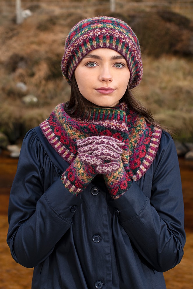 Maud Hat Set | Virtual Yarns | Alice Starmore Yarns & Designs