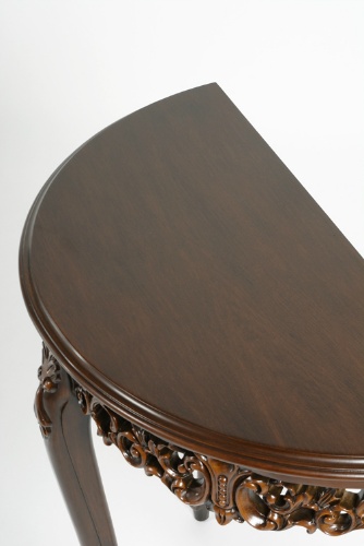 ロココ調 コンソールテーブル サイドテーブル ブラウン VTA4120-5