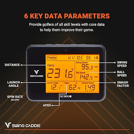 Swing Caddie SC300i Portable Golf Launch Monitor – Voice Caddie