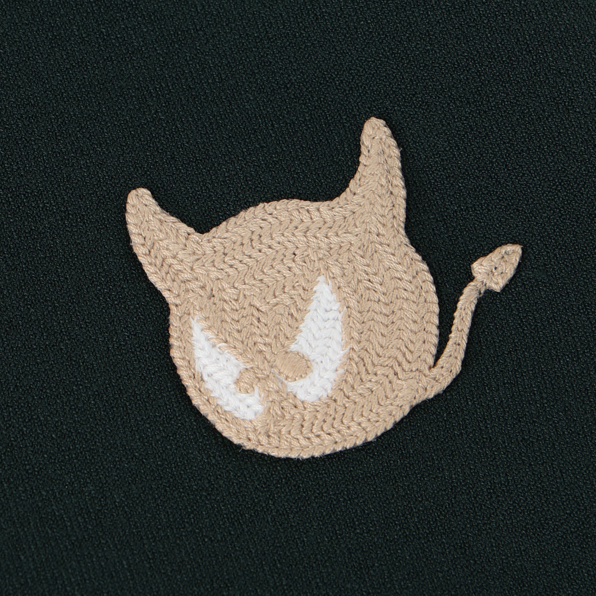 MEN シーズナルニットプルオーバー ダークグリーン