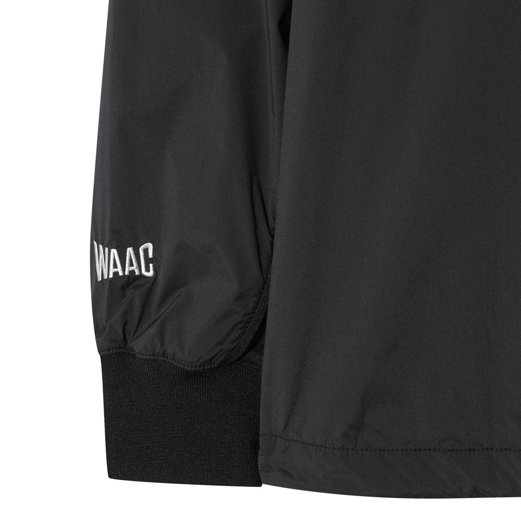 WAAC X JONES】MEN ロゴウィンドブレーカープルオーバー ブラック