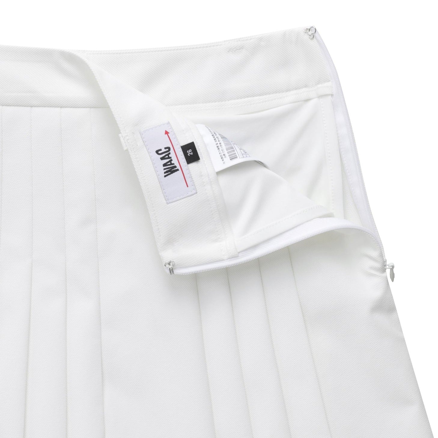 WAAC ホワイト プリーツスカート 23サイズ