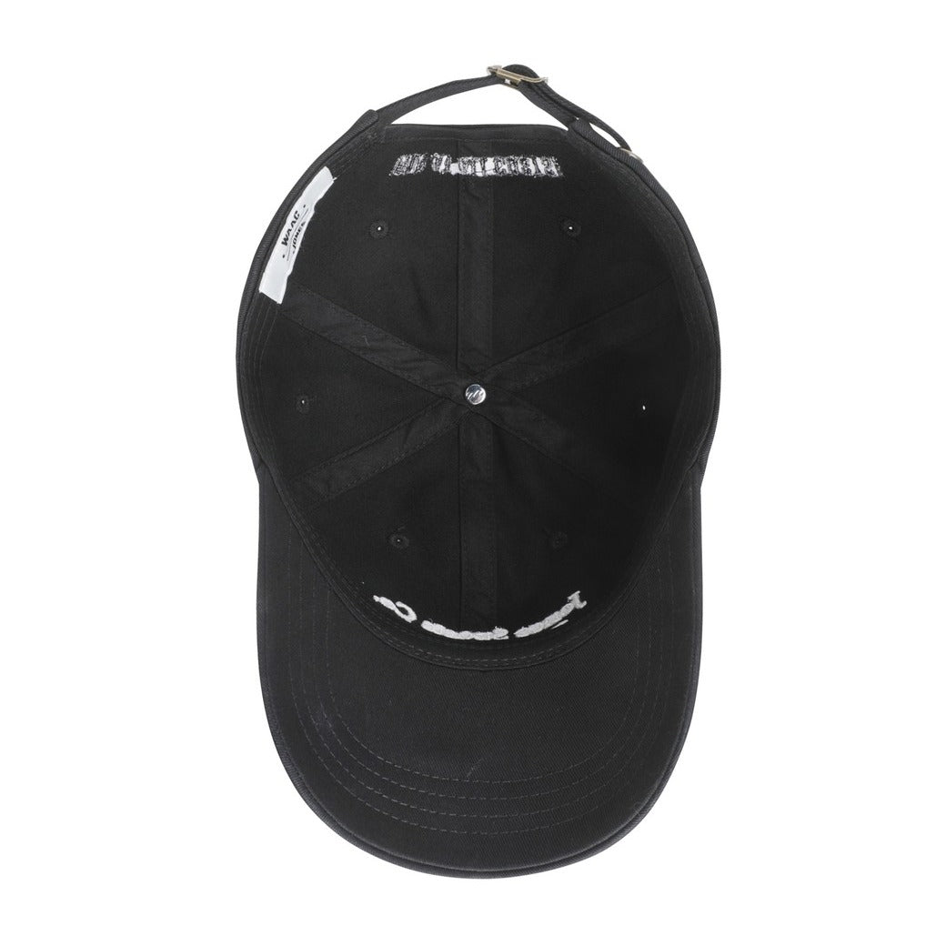 WAAC X JONES】UNISEX タイポグラフィーキャップ ブラック