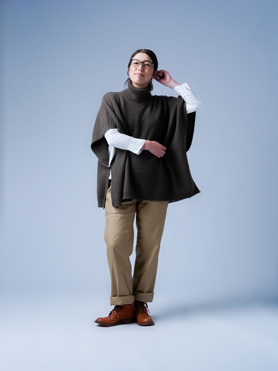 数量限定 ヤク100％ 優しい贅沢な時間を過ごす フリーサイズ ポンチョ