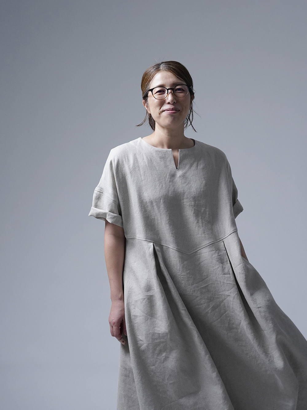 リネンワンピース】官能を呼び覚ます。リネンドレス/亜麻ナチュラル