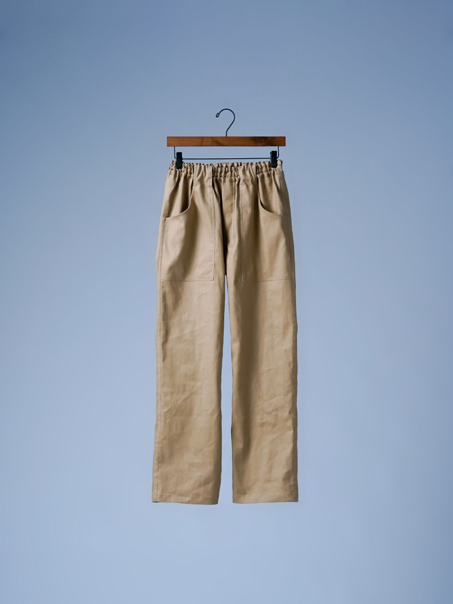 リネンパンツ】通年穿ける 心地いい リネンベイカーパンツ ソロ