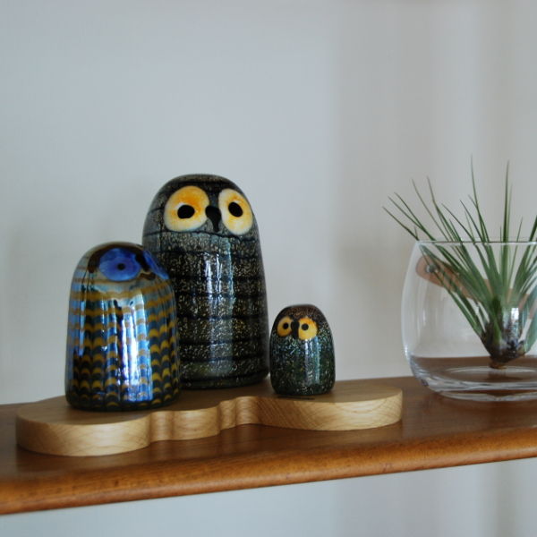 iittala 】アウトレットでフクロウ大中小を買いました【 Birds by