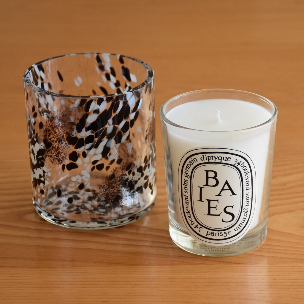 Diptyque 】吹きガラスの個体差も魅力のムラーノキャンドルホルダー