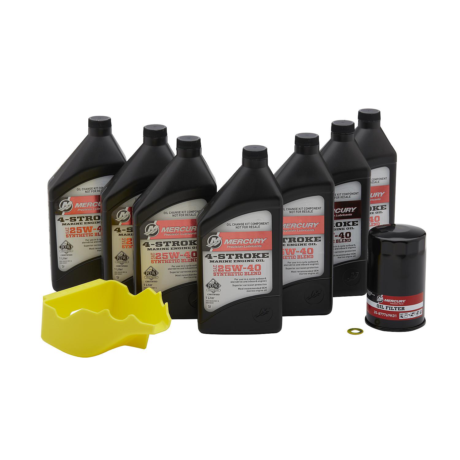 Mercury 8M0188359 Oil Change Kit – L6 Verado 200–400 HP