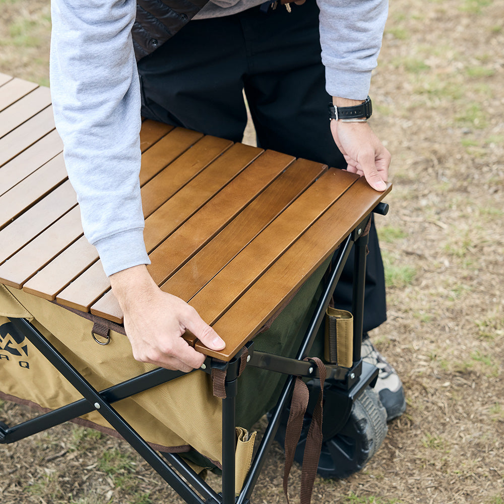 WAQ キャリーワゴン専用 木製テーブル アウトドアワゴン専用 ウッド