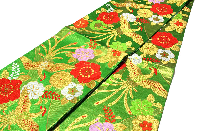 お仕立て付き 帯芯代込み】【訳あり】「七五三-十三参り-祝帯」 浅野絹