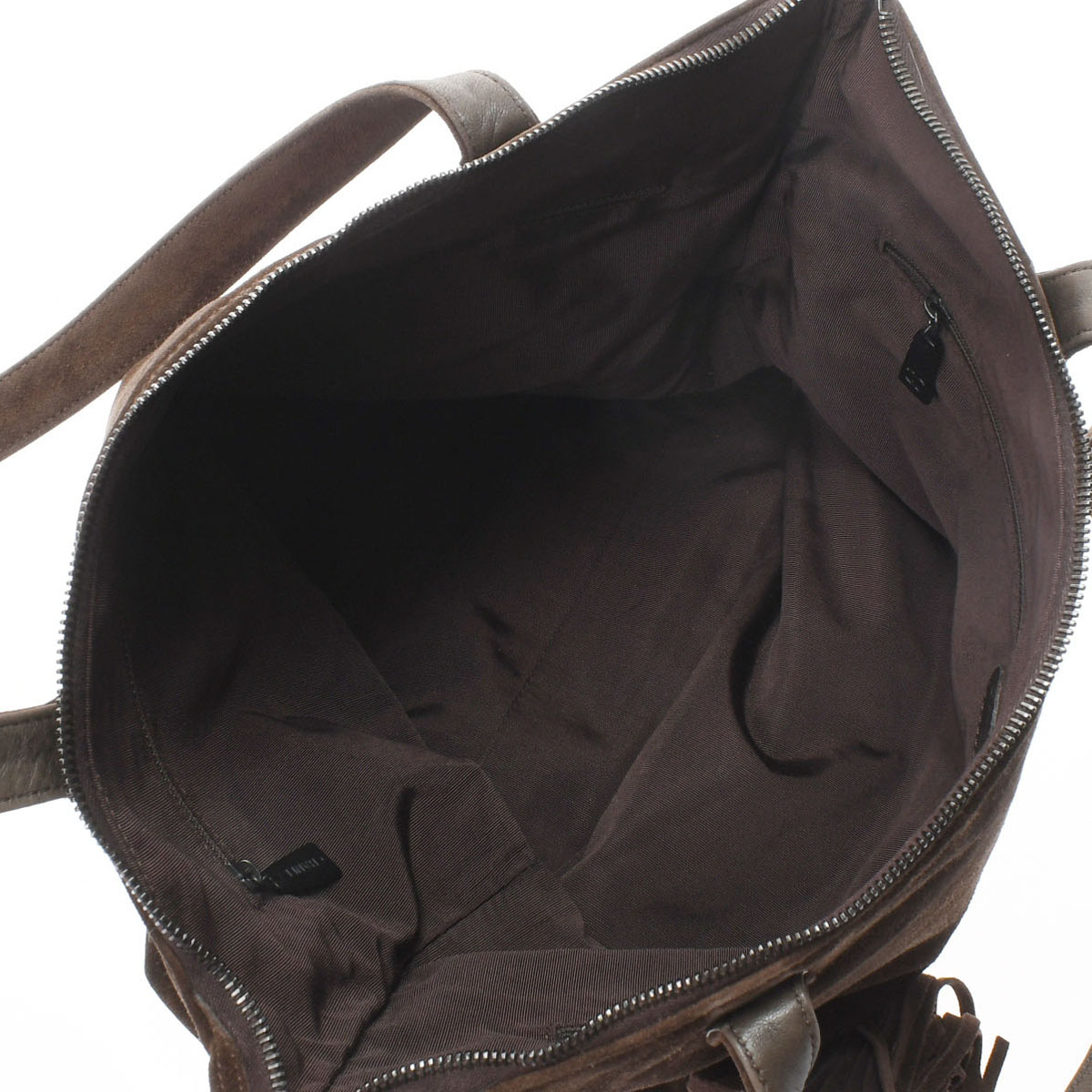 シャネル / CHANEL ココマーク フリンジ ブラウン スエード レディース