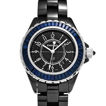 シャネル J12 34MM H1692 ブラック レディース 時計 【中古