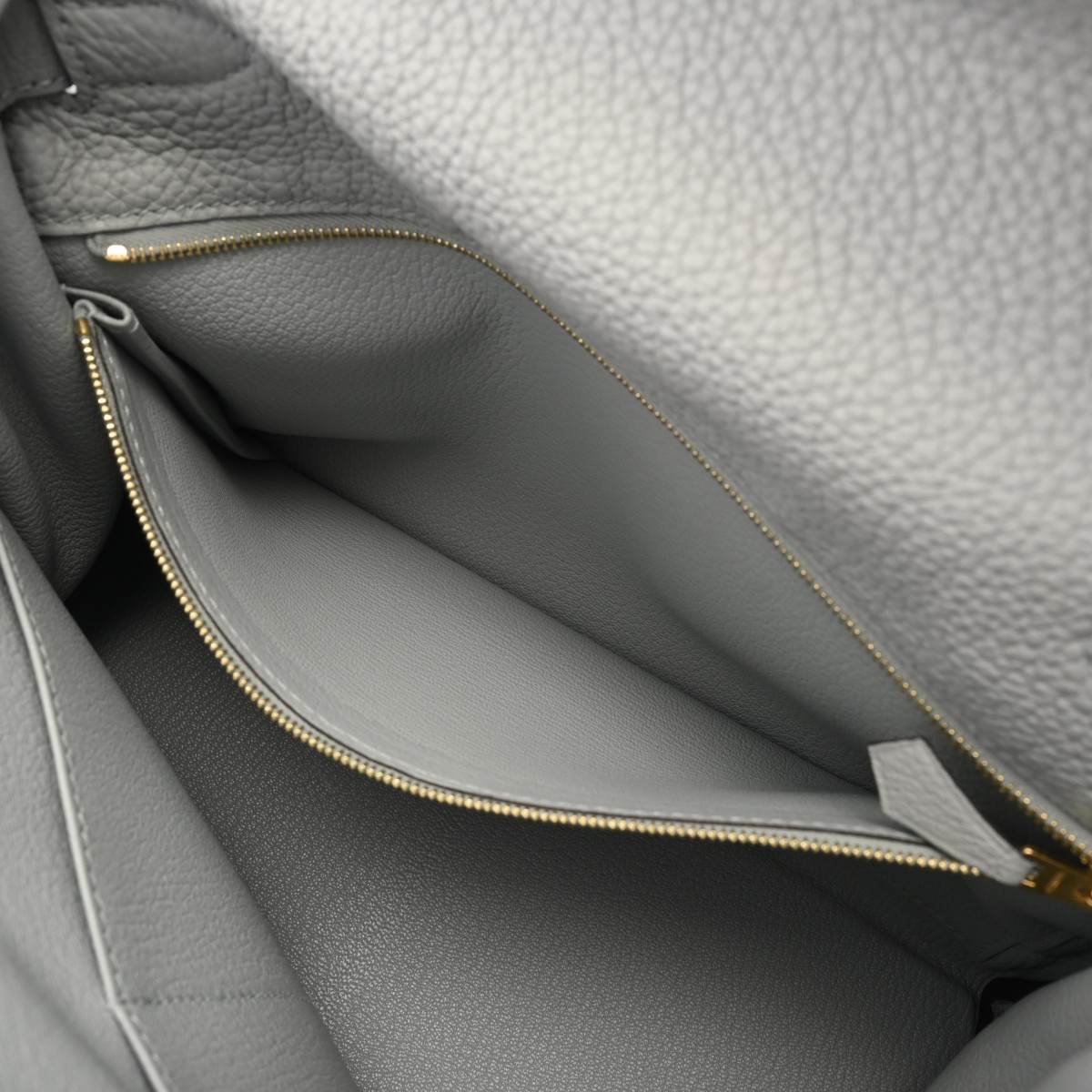 エルメス ケリー 28 内縫い ブルーグラシエ トリヨンクレマンス