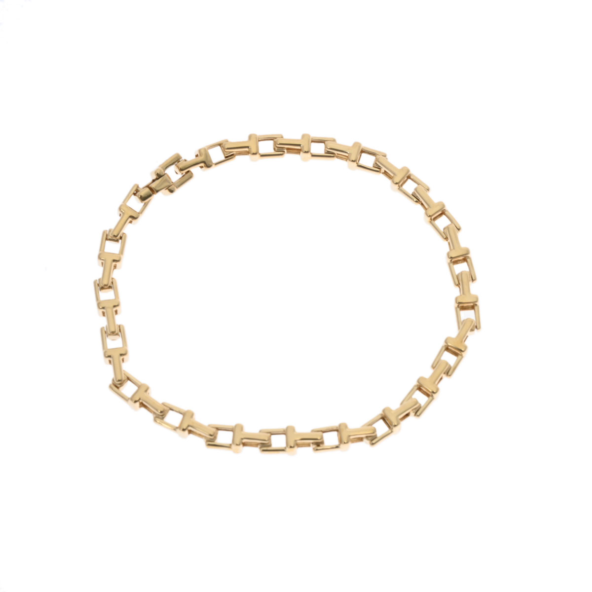 ティファニー Tナロー チェーン ブレスレット ゴールド K18イエロー