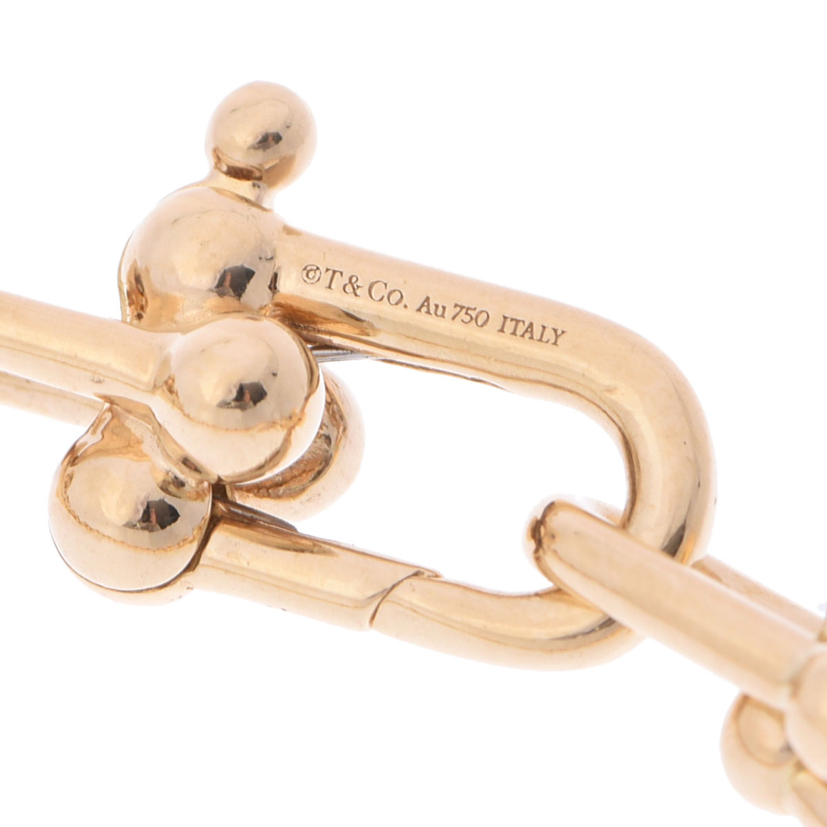 ティファニー ハードウェアスモールリンクブレスレット ゴールド K18