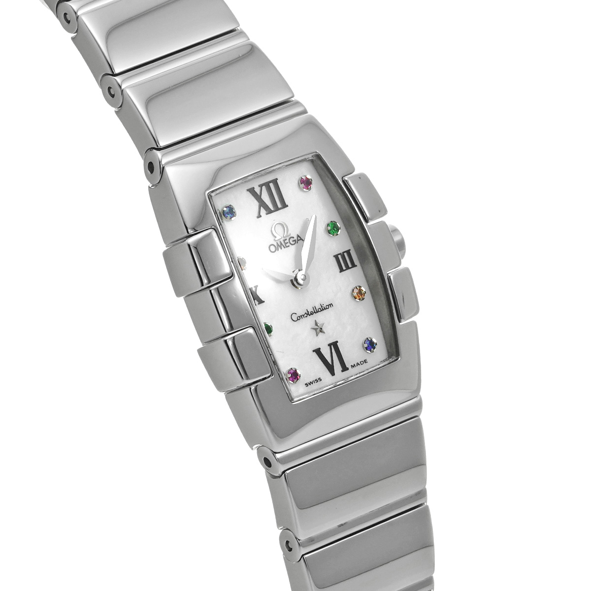 オメガ コンステレーション ミニ クアドレラ 1584.79.00 ホワイト